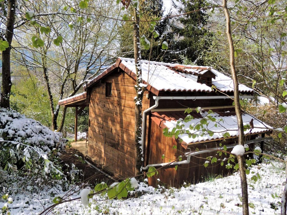 Cabane dans les bois avec vue sur les Pyrénées Saint-Laurent-de-Neste Extérieur photo